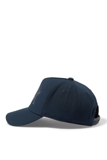AX EAGLE LOGO BASEBALL CAP:NERO:One Size
